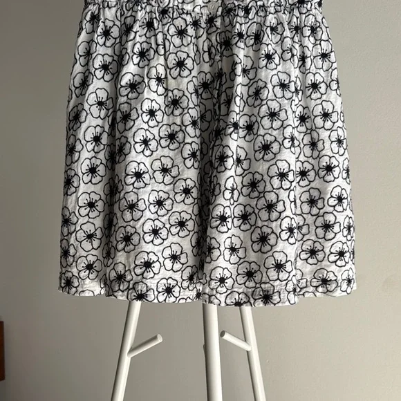 Armani Junior Floral Black and White Girls Dress